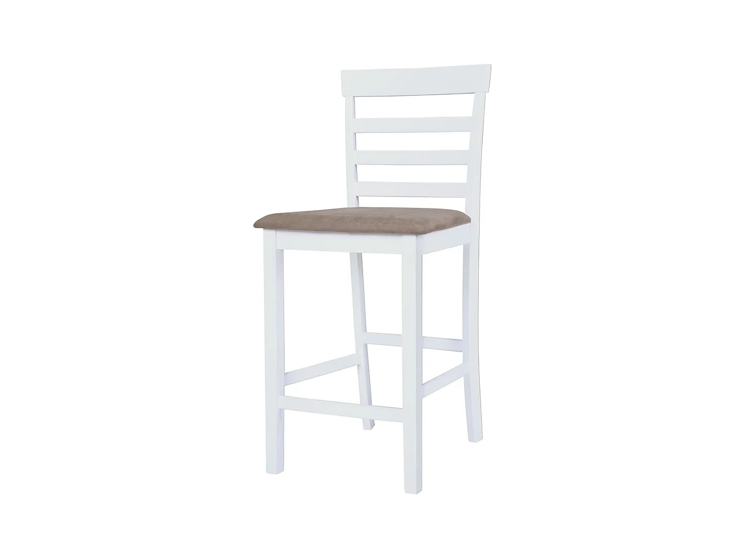 Chaises de bar lot de 2 blanc tissu