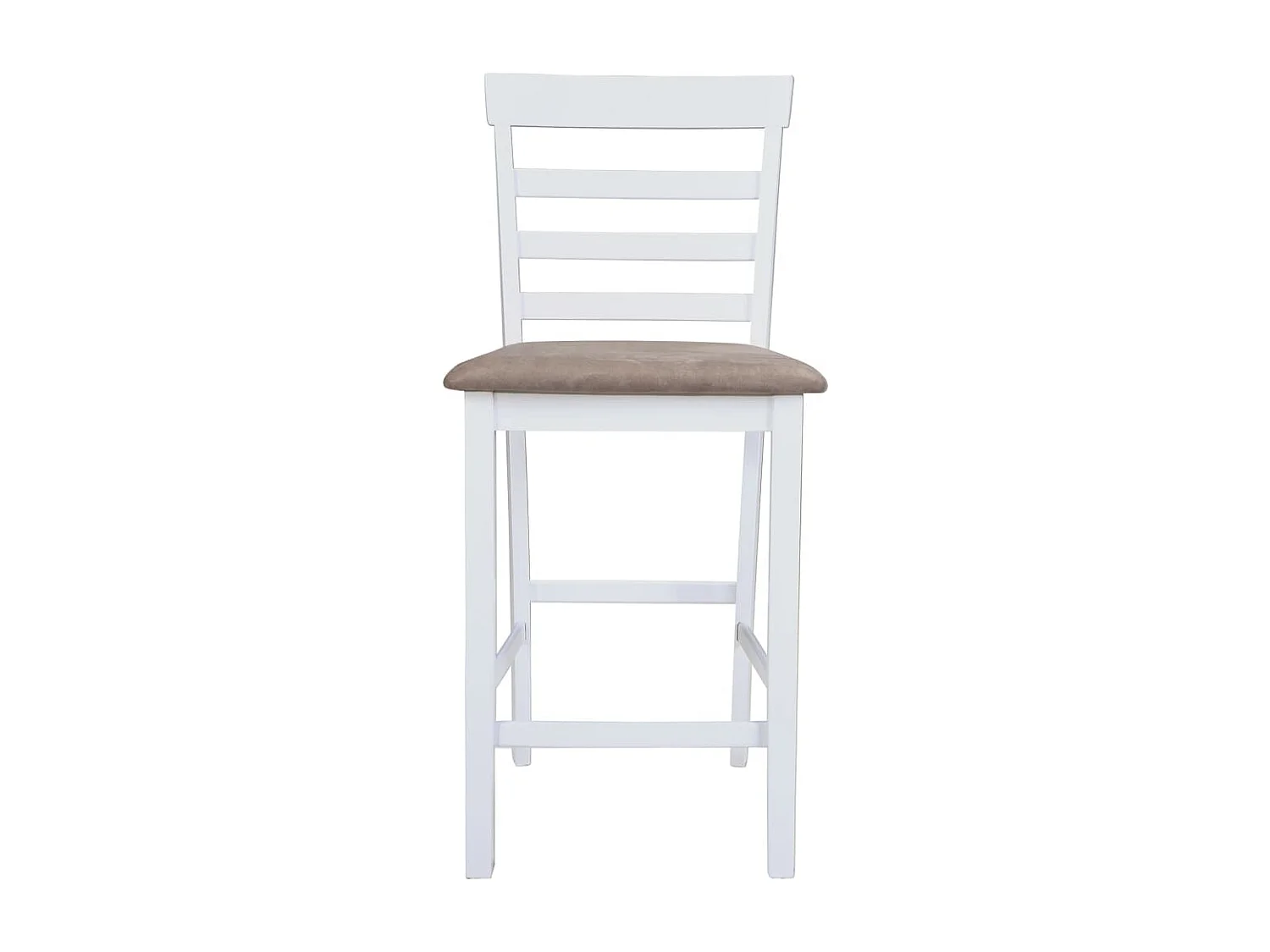 Chaises de bar lot de 2 blanc tissu