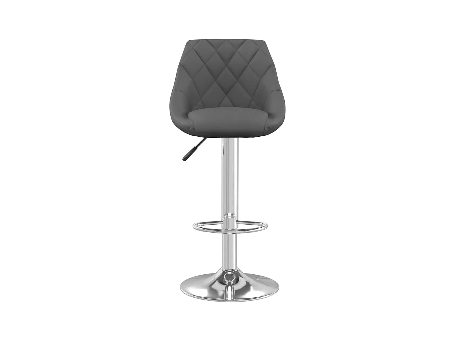 Tabouret de bar Gris foncé Velours