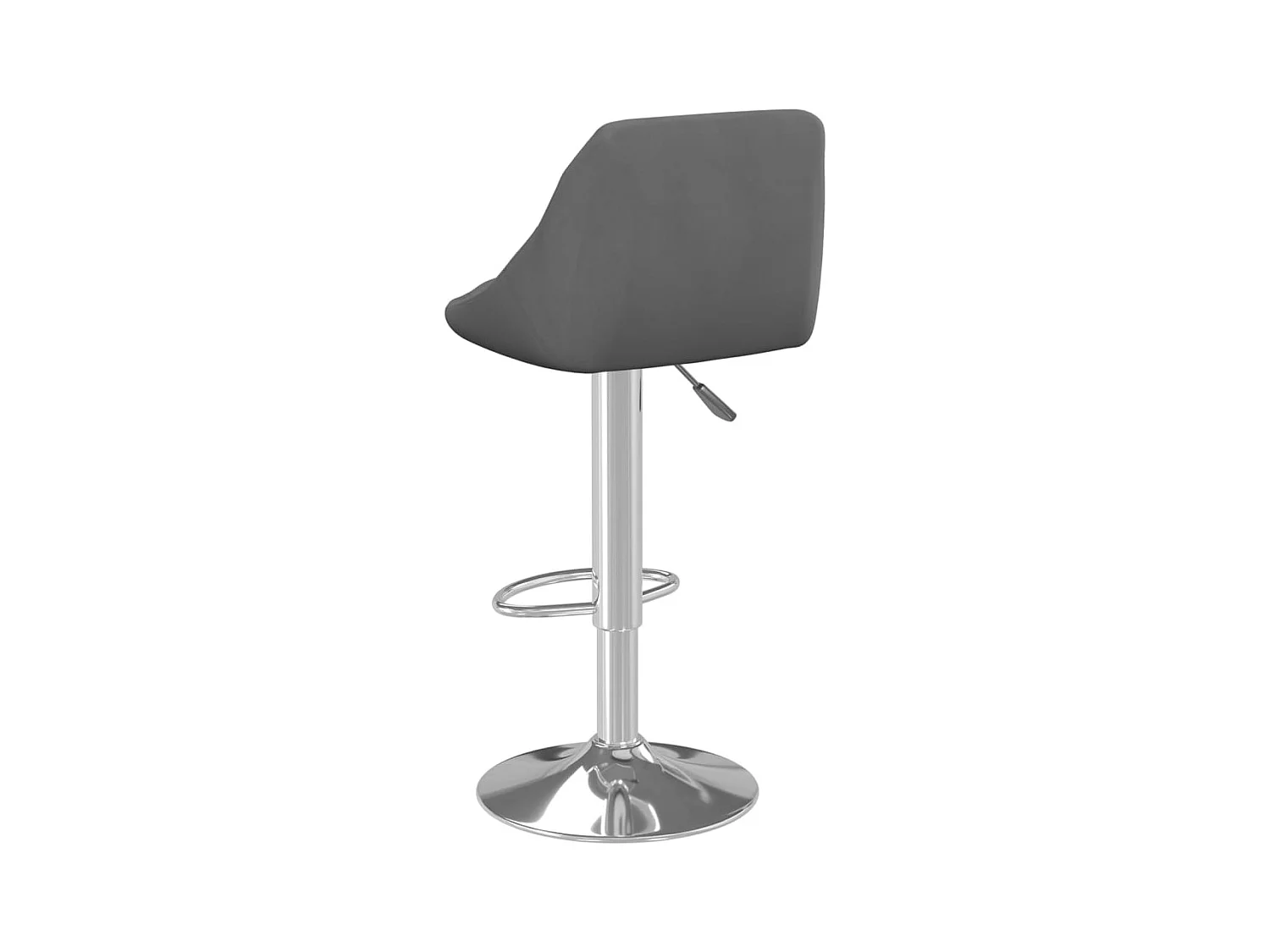 Tabouret de bar Gris foncé Velours