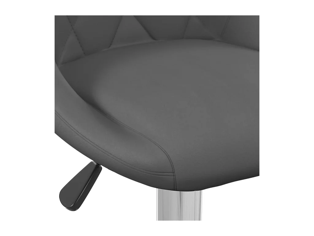 Tabouret de bar Gris foncé Velours