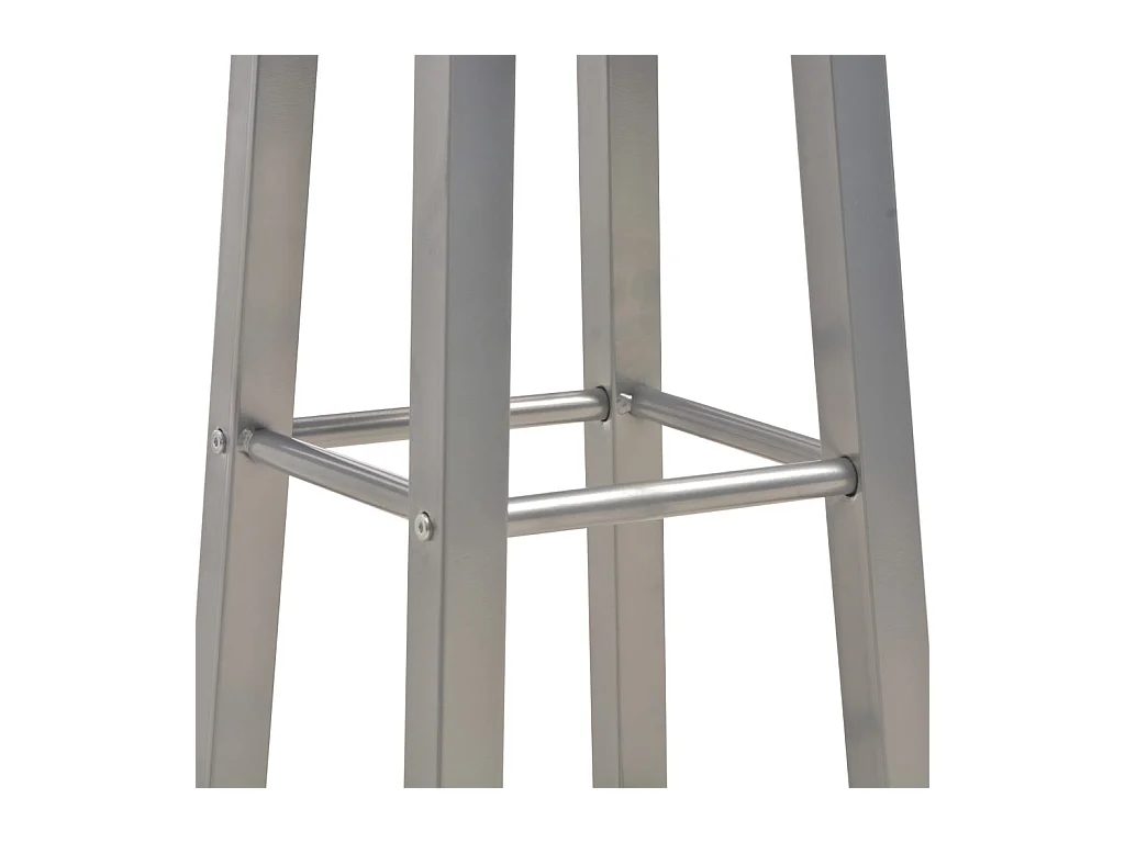 Tabourets de bar lot de 2 anthracite MDF