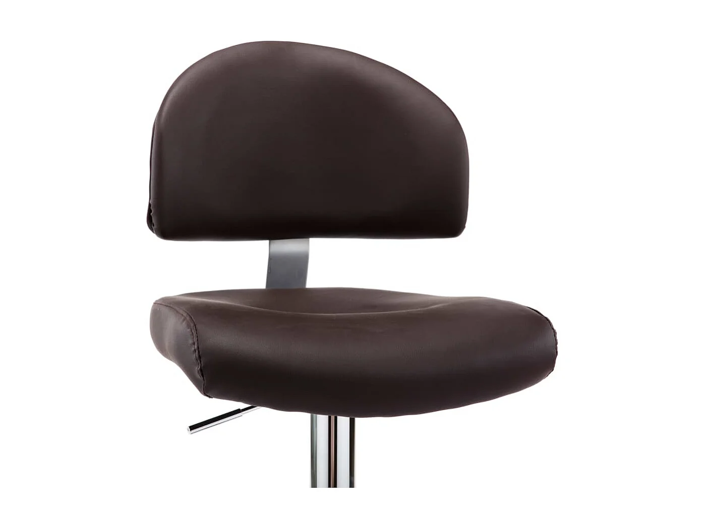 Tabourets de bar lot de 2 marron similicuir