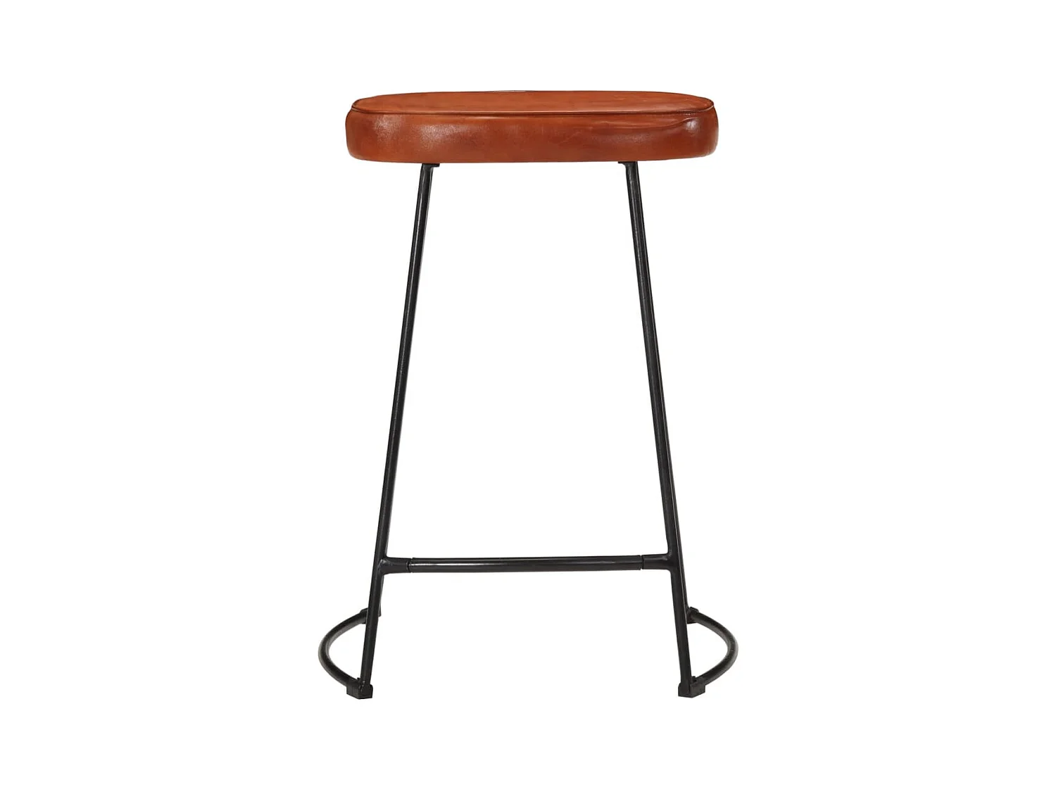 Set di 2 sgabelli da bar marrone scuro 41x29x62 cm