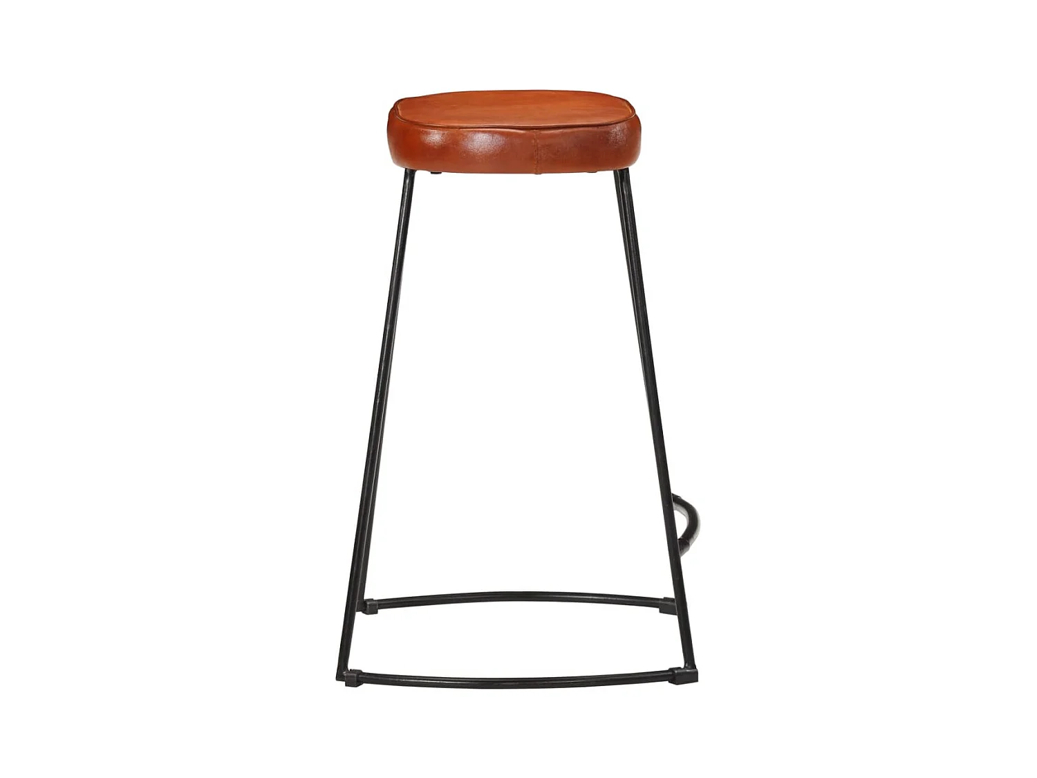 Set di 2 sgabelli da bar marrone scuro 41x29x62 cm