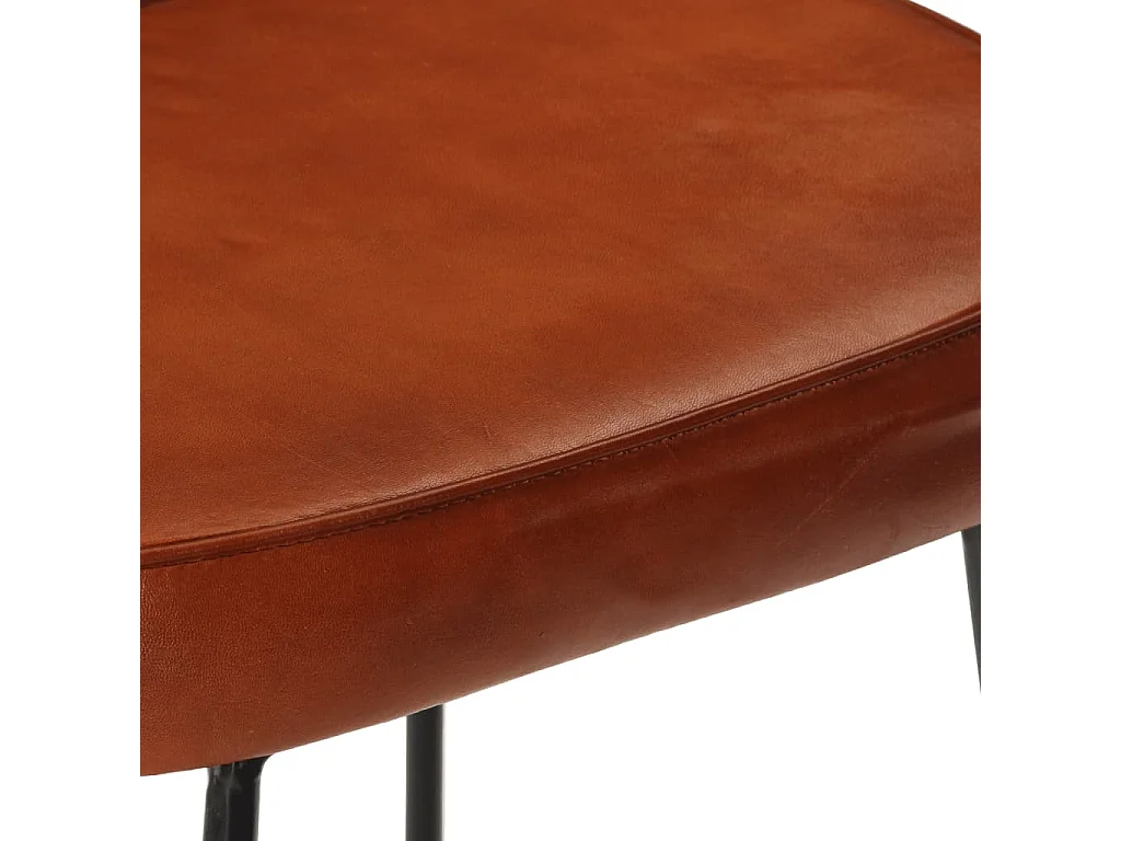 Set di 2 sgabelli da bar marrone scuro 41x29x62 cm