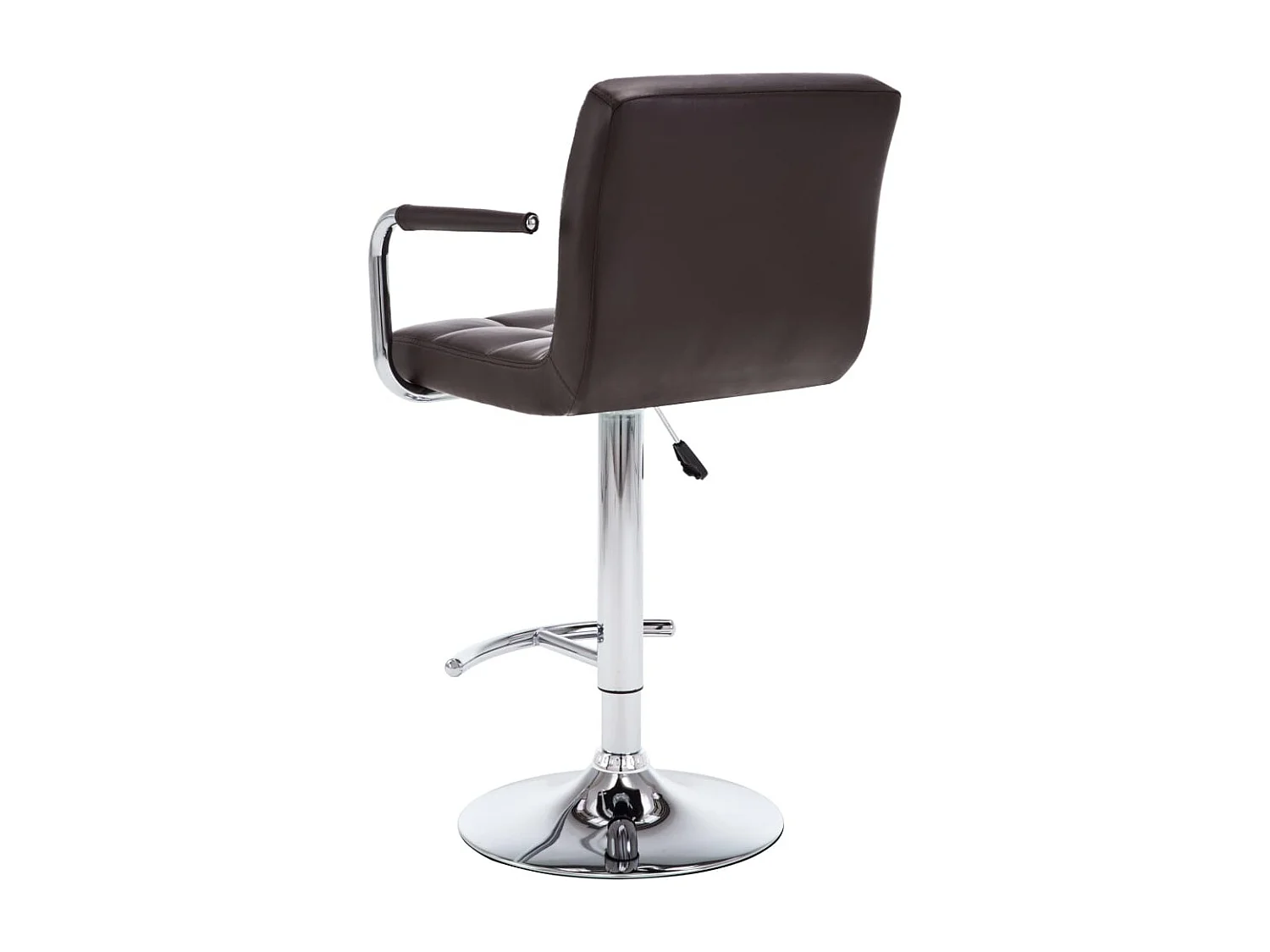 Tabourets de bar lot de 2 marron similicuir