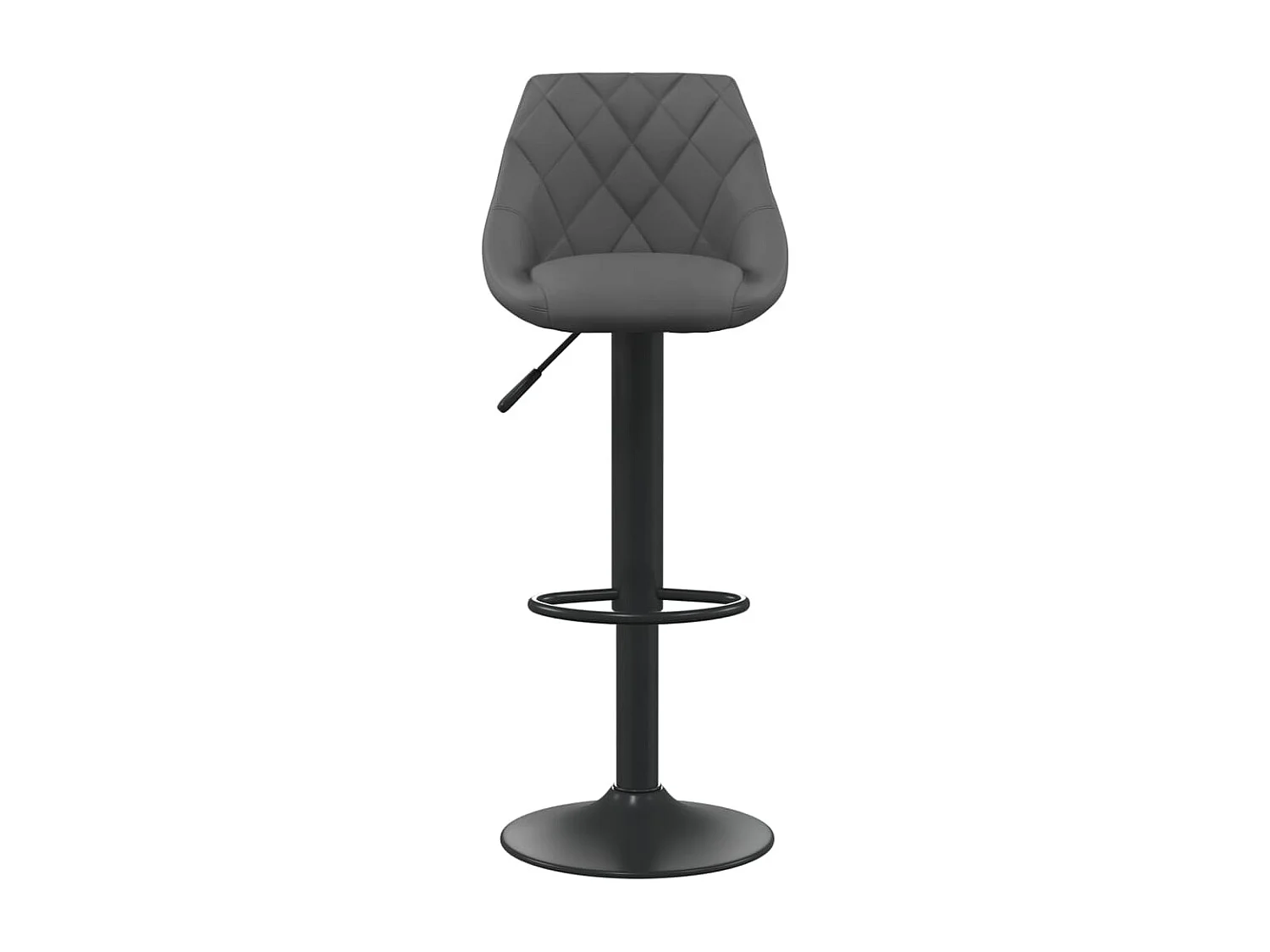 Tabouret de bar Gris foncé Velours