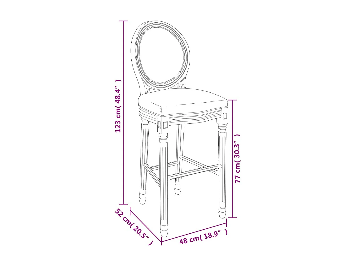 Tabourets de bar lot de 2 blanc lin