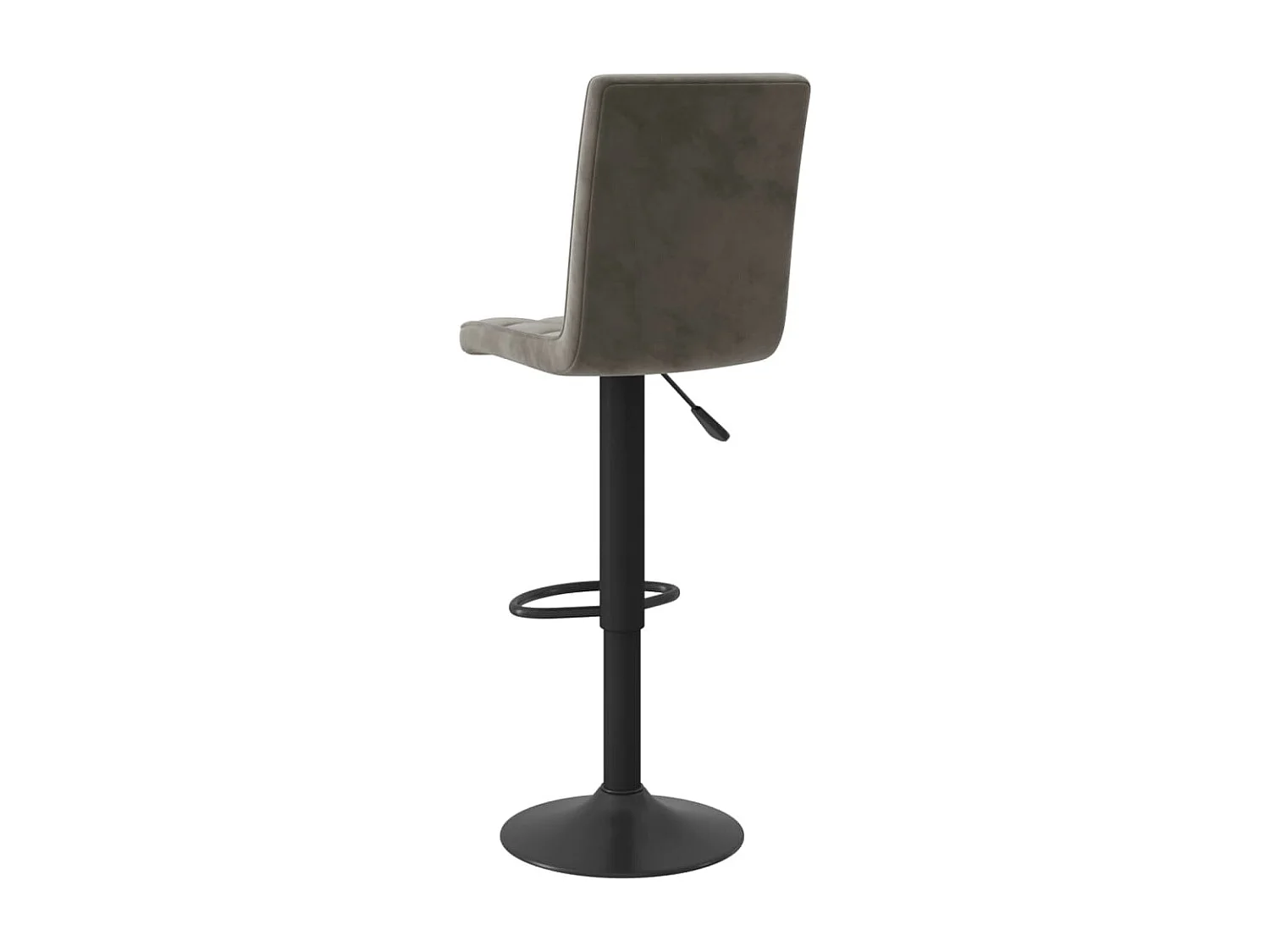Tabourets de bar lot de 2 gris foncé velours