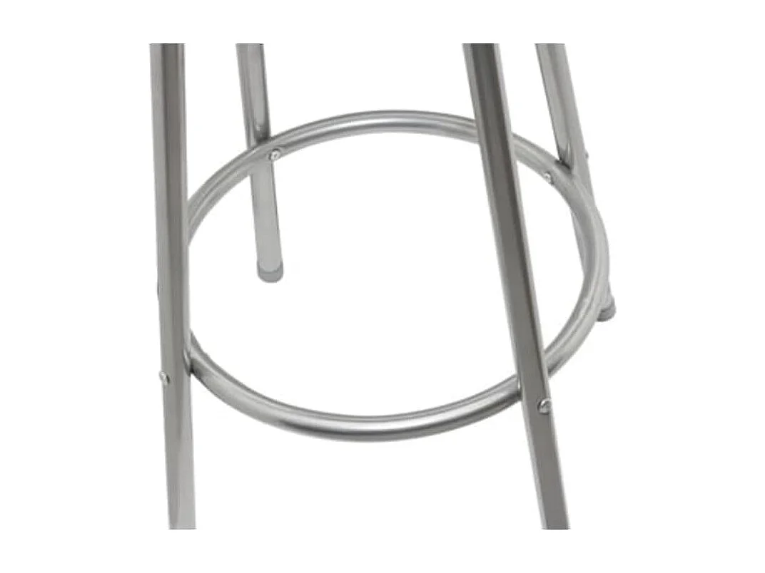 Tabourets de bar lot de 2 noir similicuir