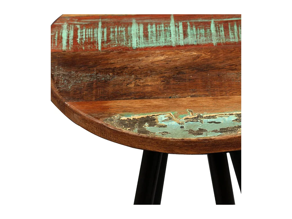 Set di 4 sgabelli da bar in legno massello di recupero