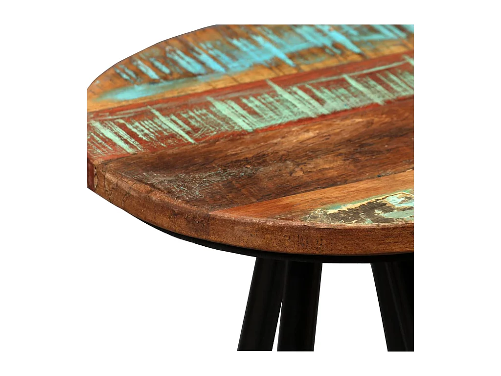 Set di 4 sgabelli da bar in legno massello di recupero