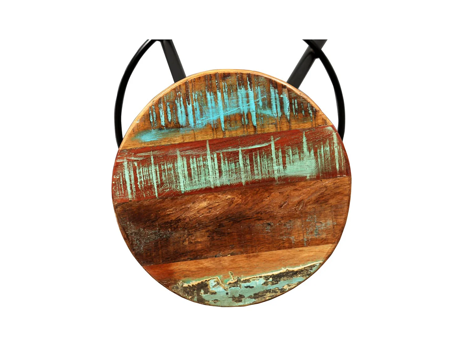 Set di 4 sgabelli da bar in legno massello di recupero