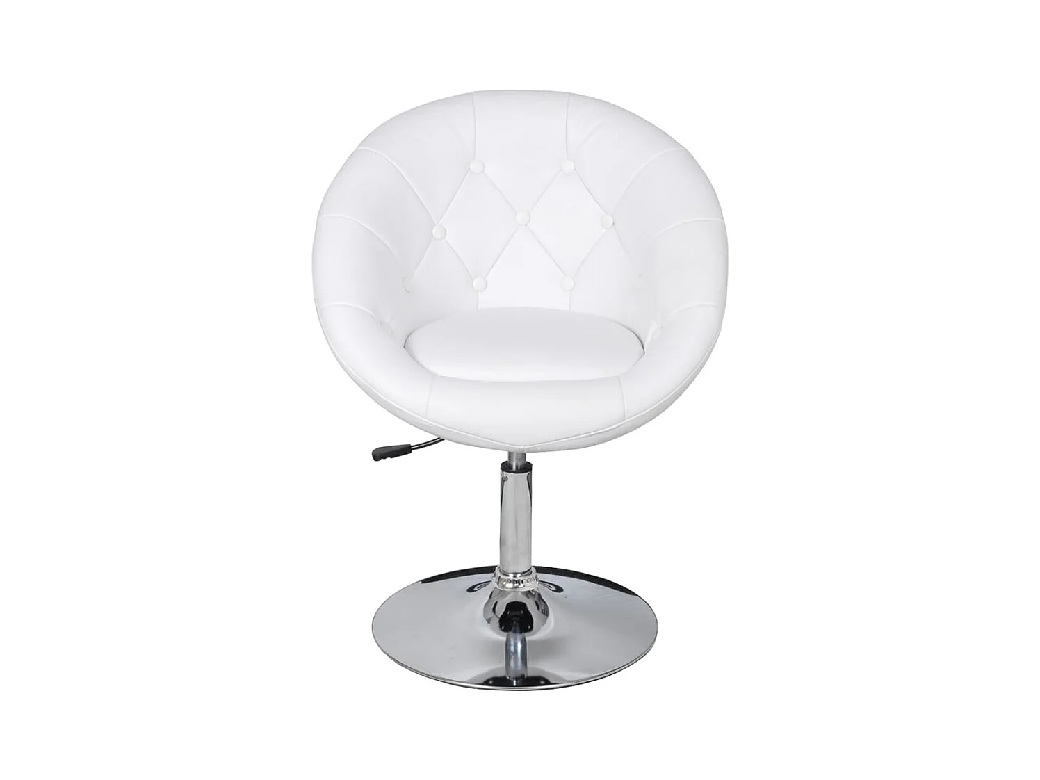 Sgabello da bar in similpelle bianca