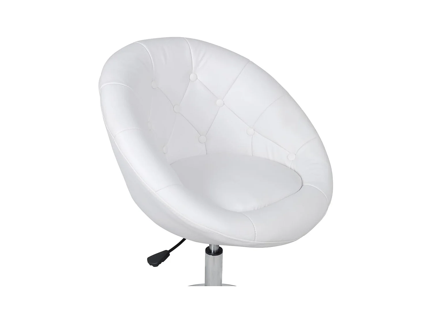 Sgabello da bar in similpelle bianca