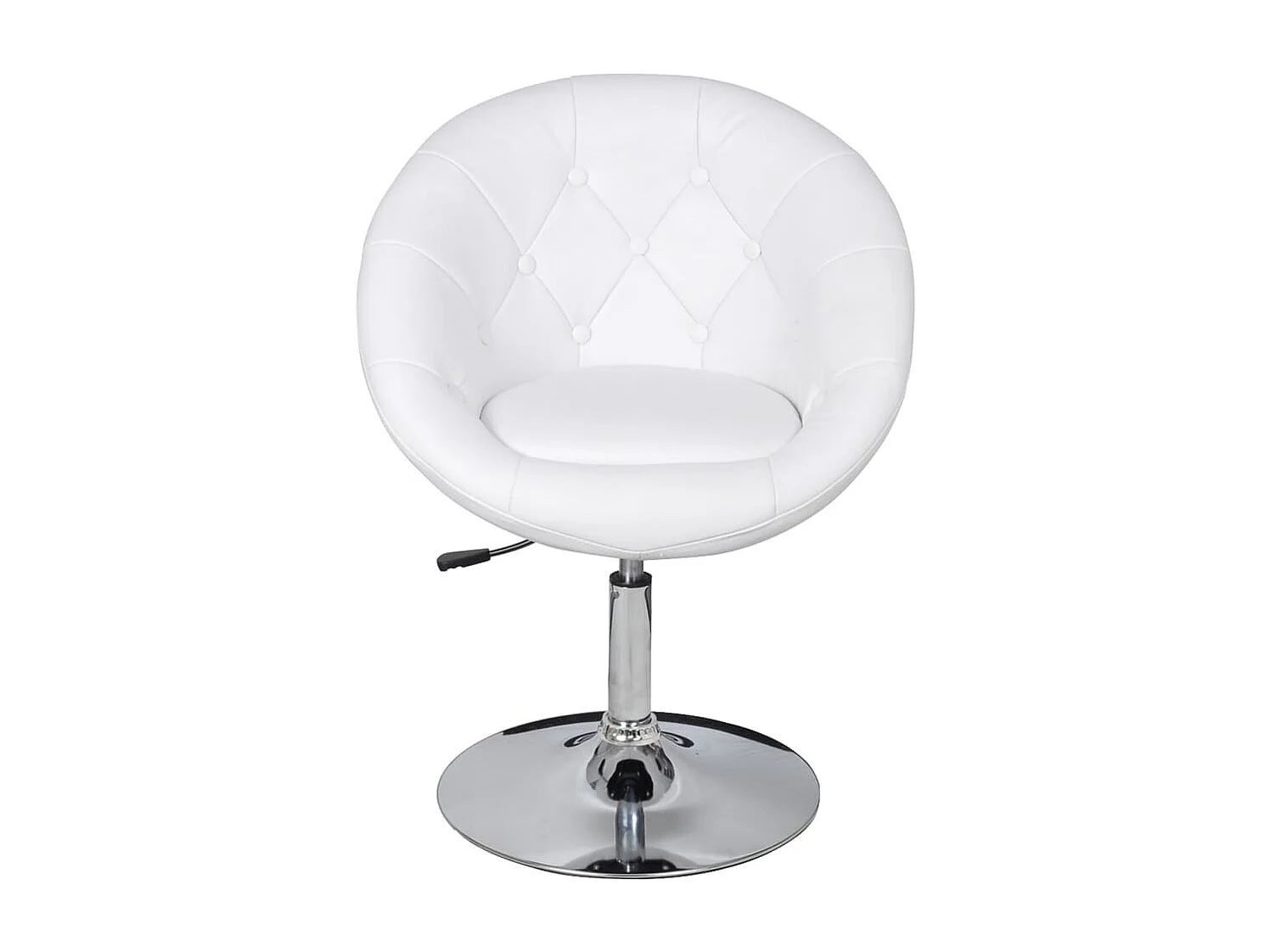 Weißer Barhocker aus Kunstleder