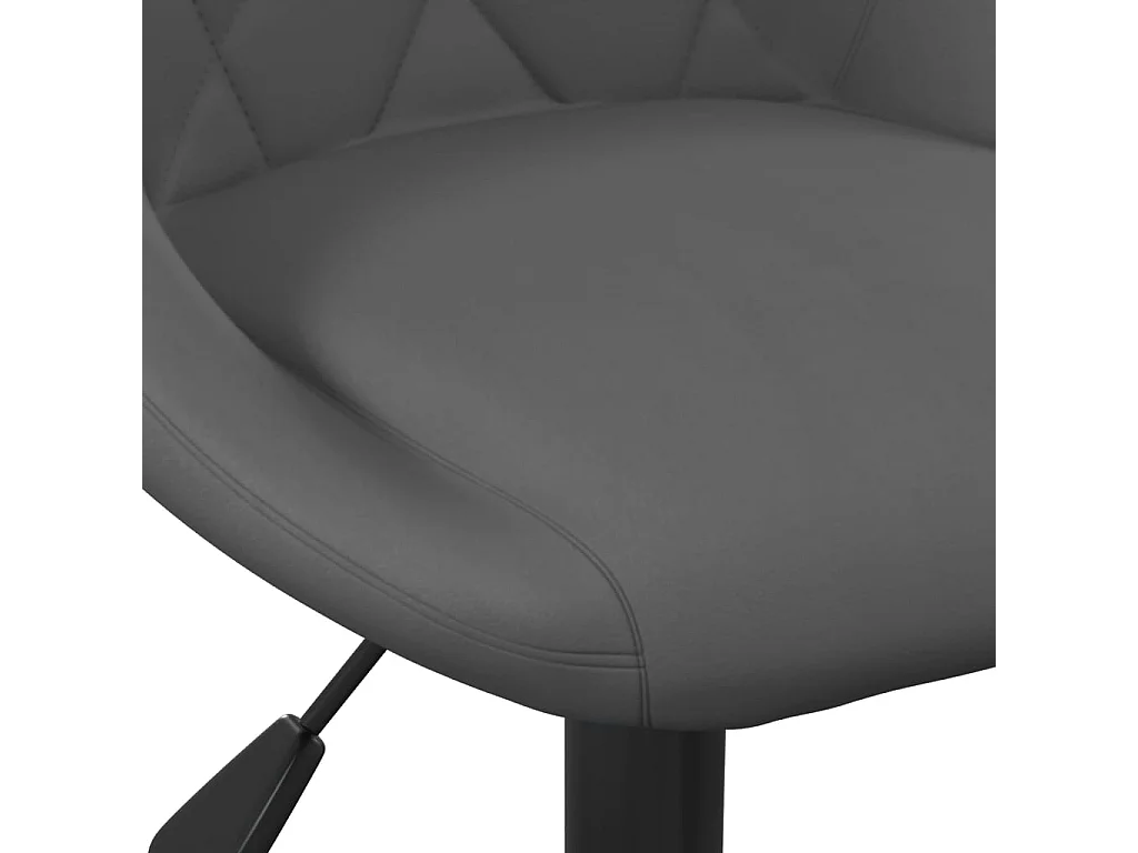 Tabourets de bar lot de 2 gris foncé velours