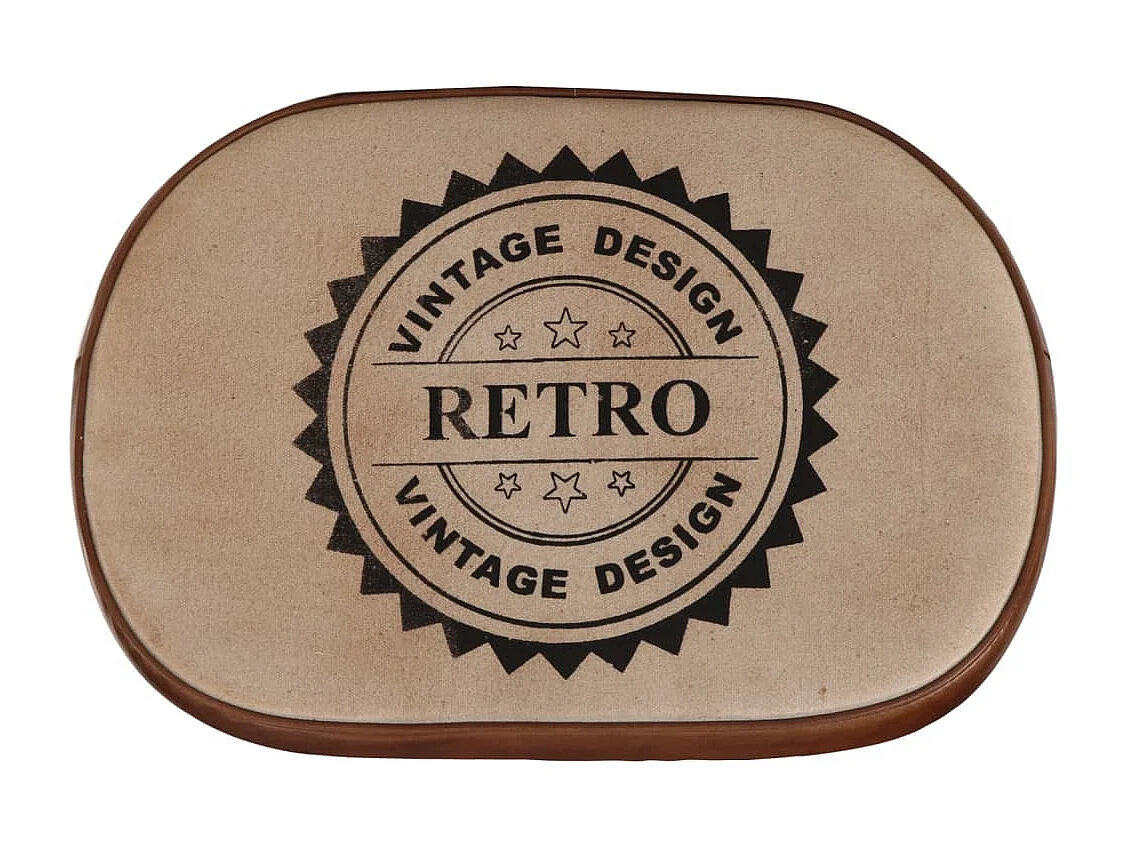 Set di 2 sgabelli da bar marrone scuro 41x29x62 cm