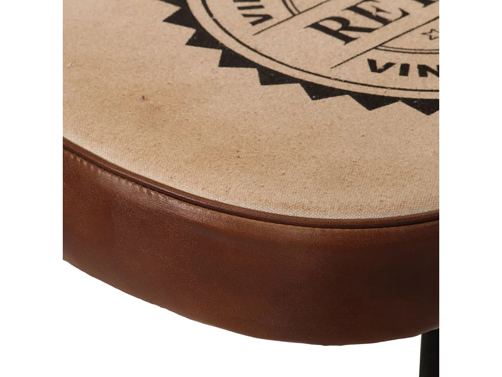 Set di 2 sgabelli da bar marrone scuro 41x29x62 cm