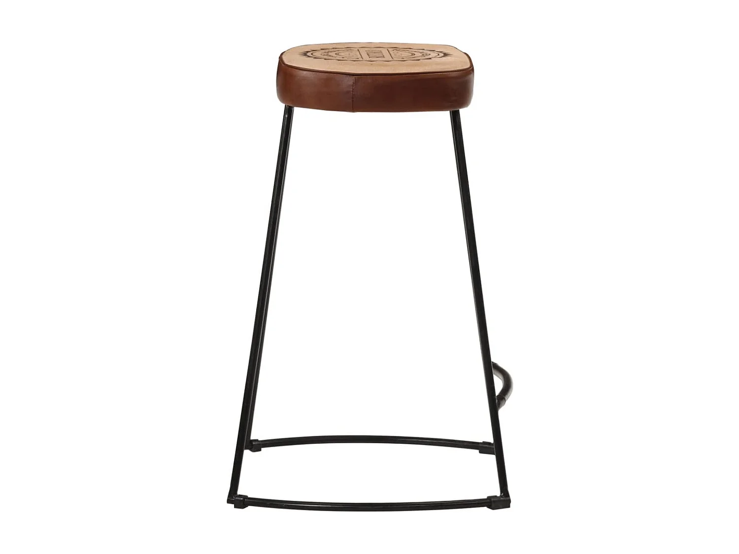 Tabourets de bar lot de 2 marron foncé 41x29x62 cm
