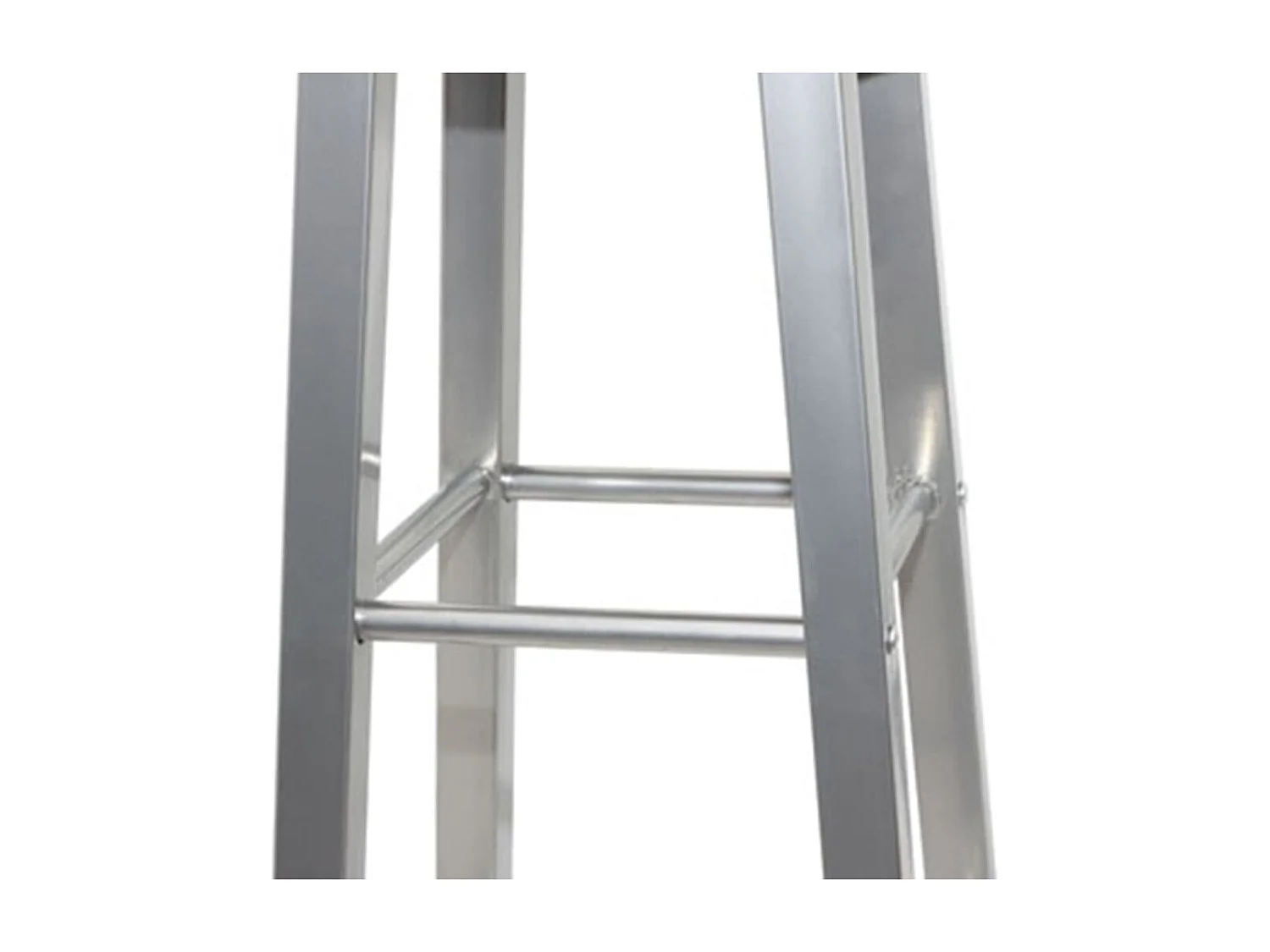 Tabourets de bar lot de 4 argenté et marron MDF