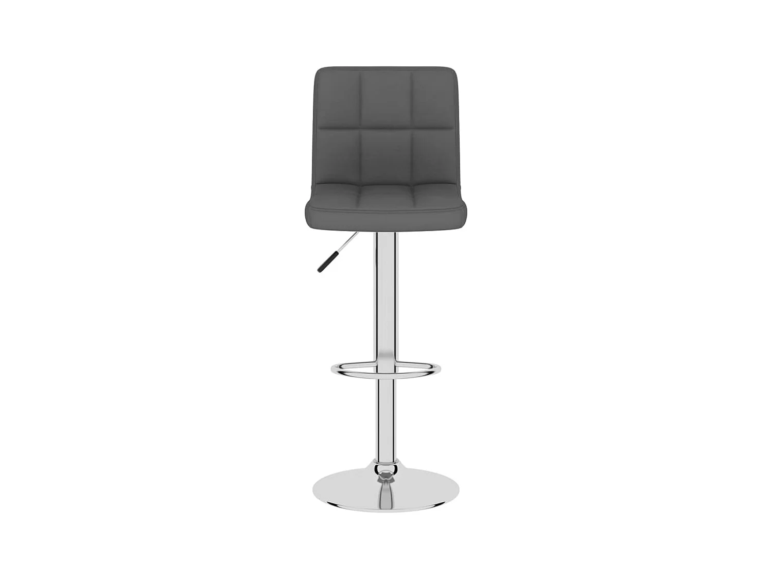 Tabouret de bar Gris foncé Tissu