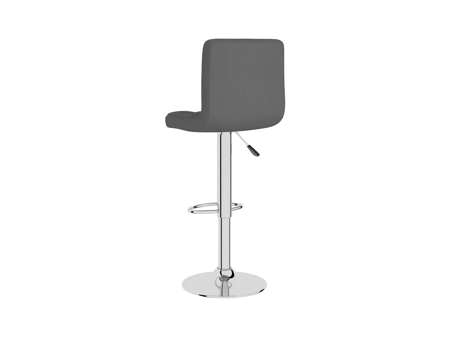 Tabouret de bar Gris foncé Tissu
