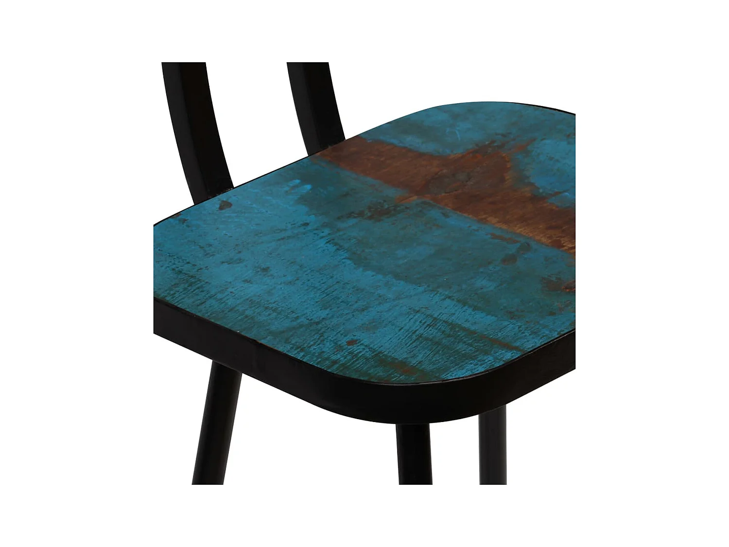 Set di 4 sgabelli da bar in legno massello di recupero