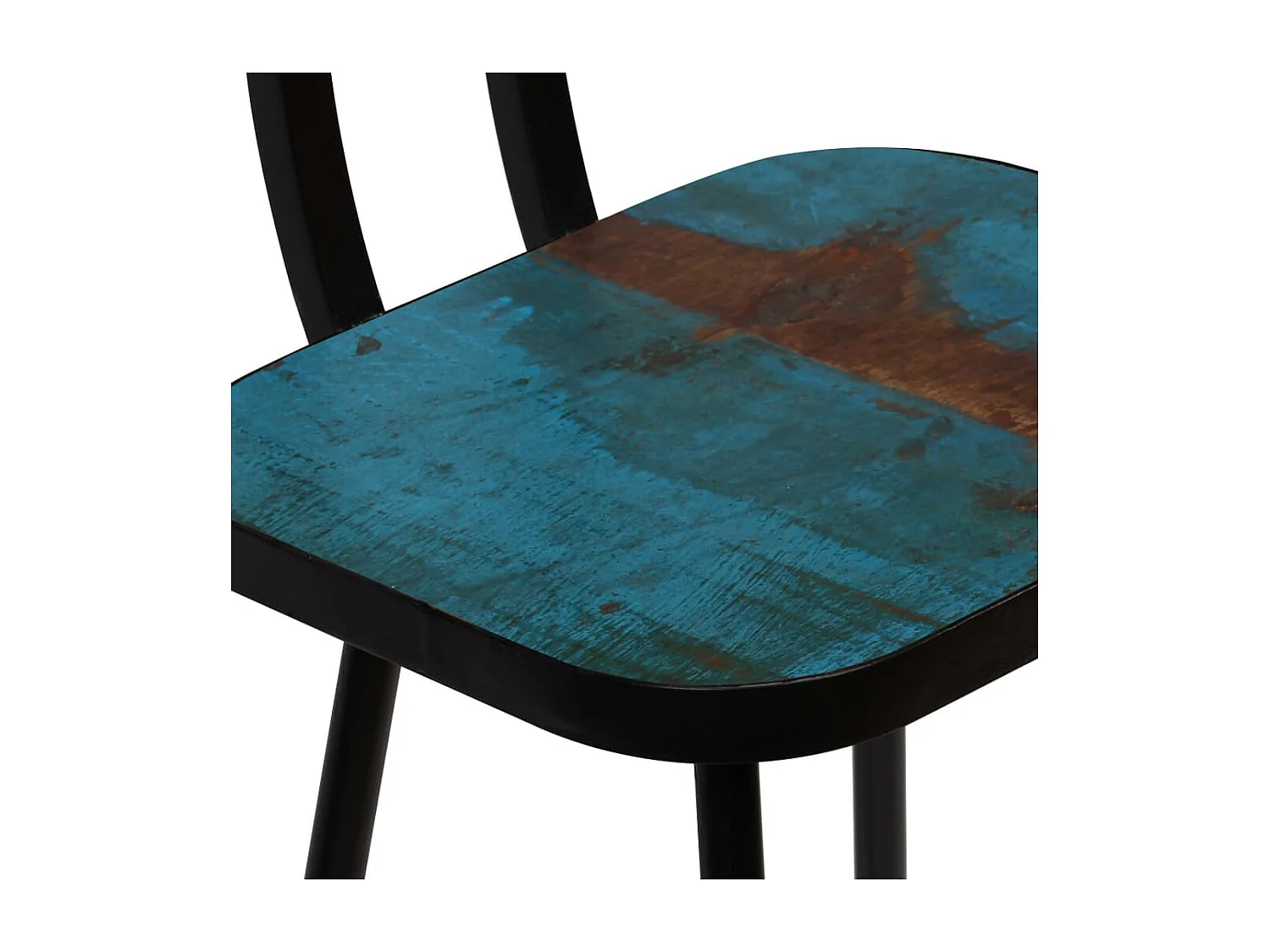 Tabourets de bar lot de 4 bois massif de récupération