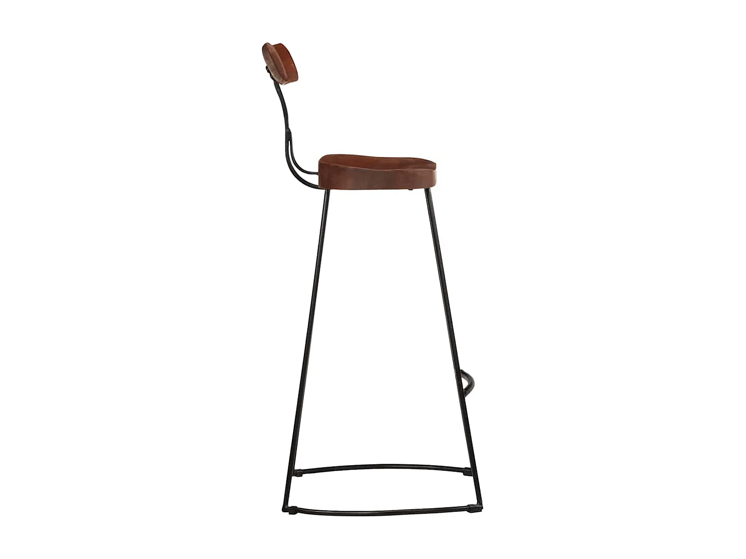 Tabourets de bar lot de 2 49x43x103 cm bois de manguier massif