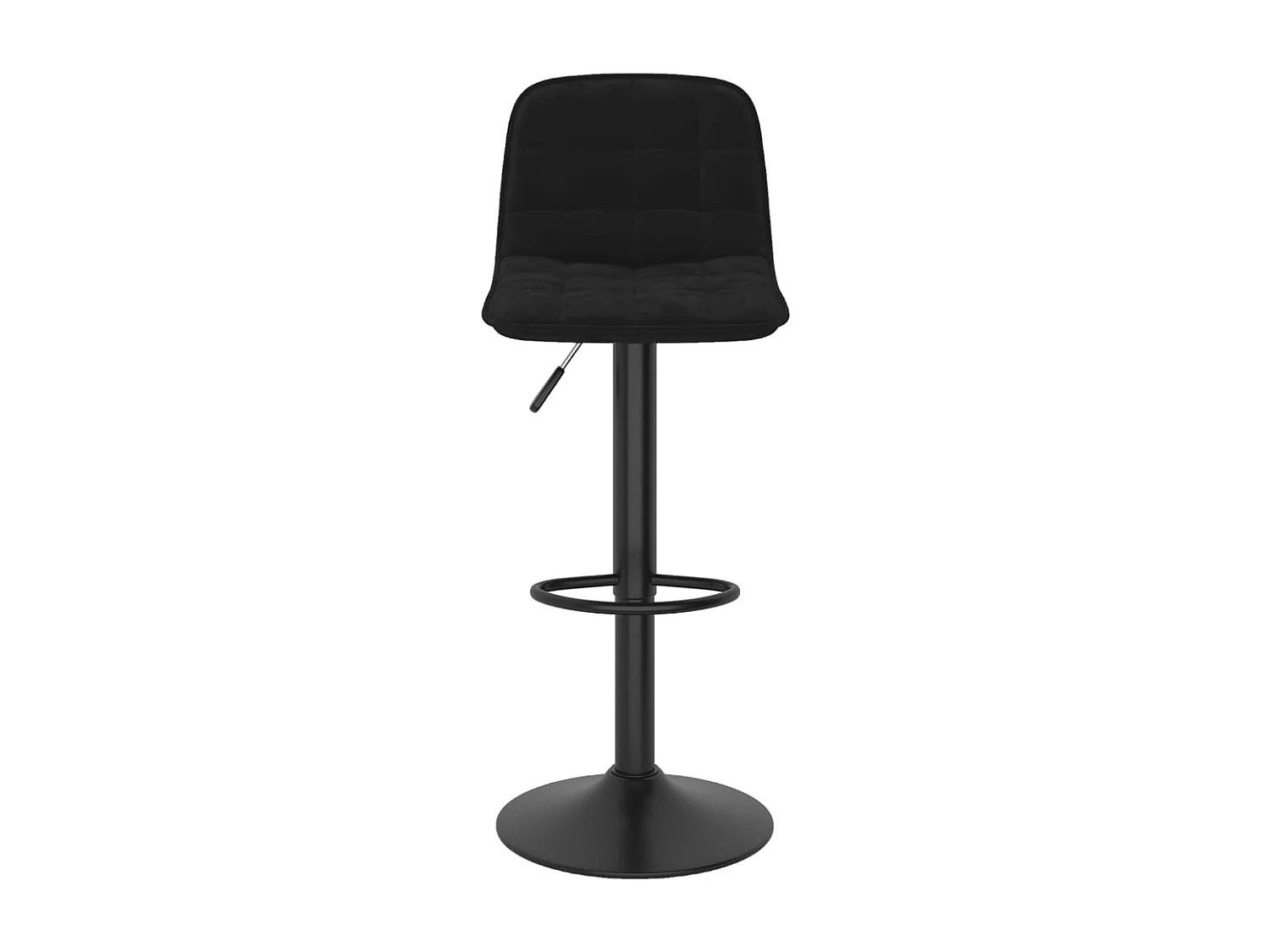Tabourets de bar lot de 2 noir velours