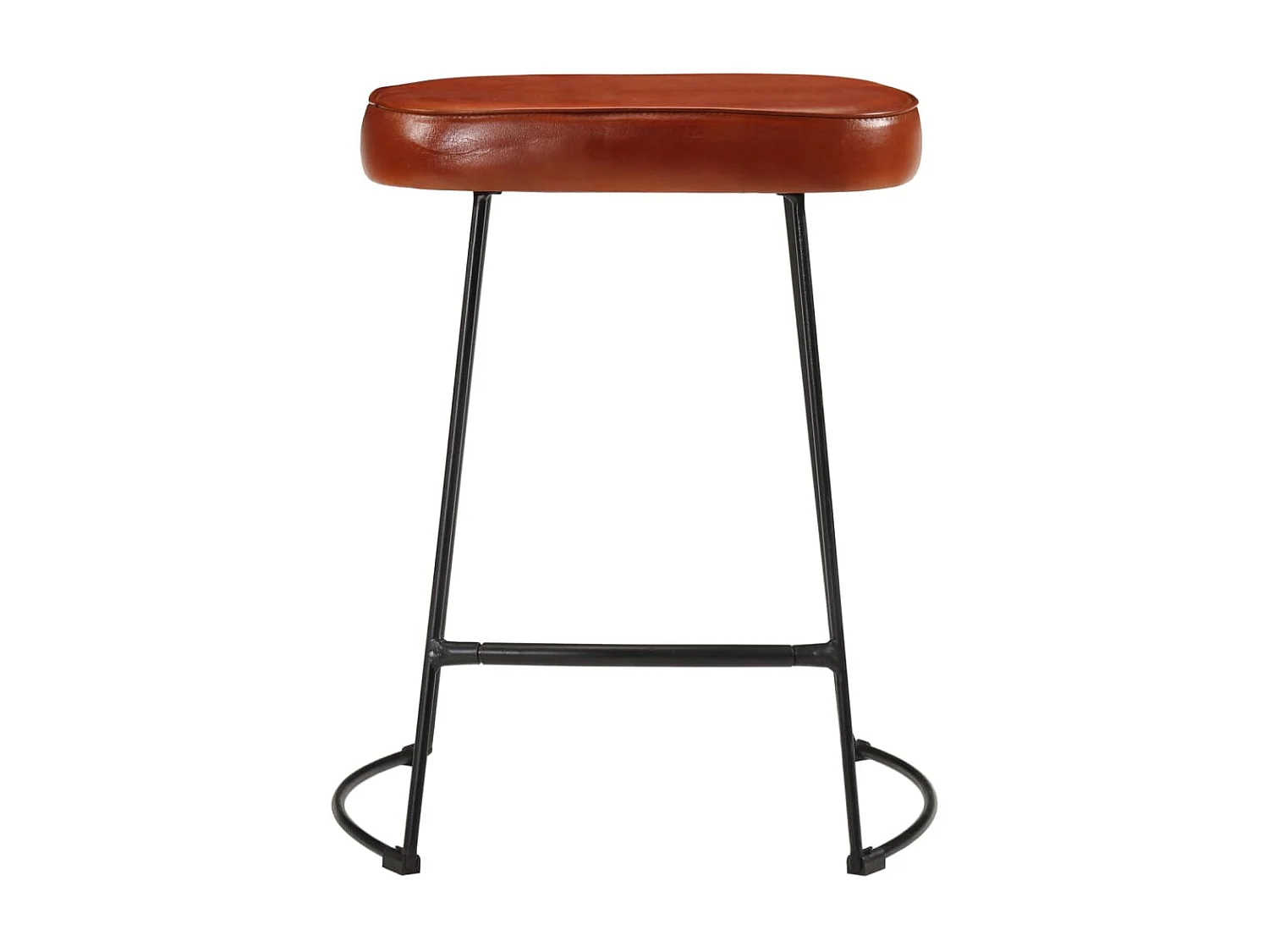 Set di 2 sgabelli da bar marrone scuro 40x29,5x53 cm