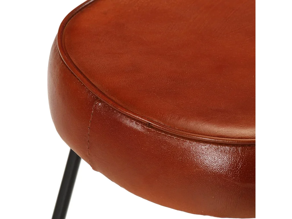 Set di 2 sgabelli da bar marrone scuro 40x29,5x53 cm