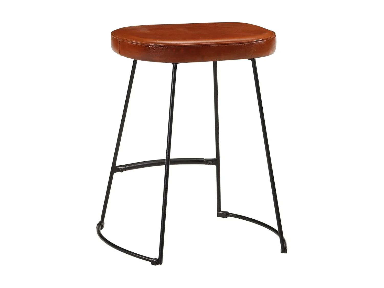 Tabourets de bar lot de 2 marron foncé 40x29,5x53 cm