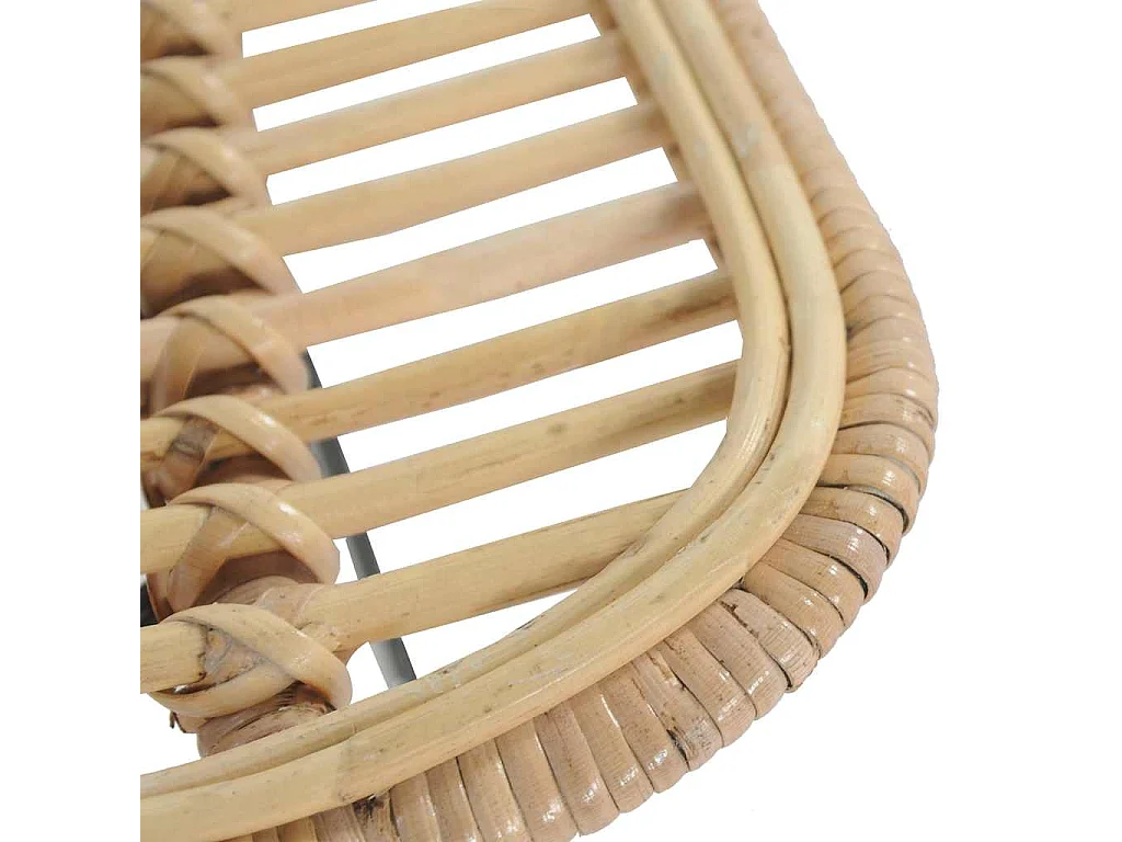 Chaises de bar lot de 2 rotin Naturel