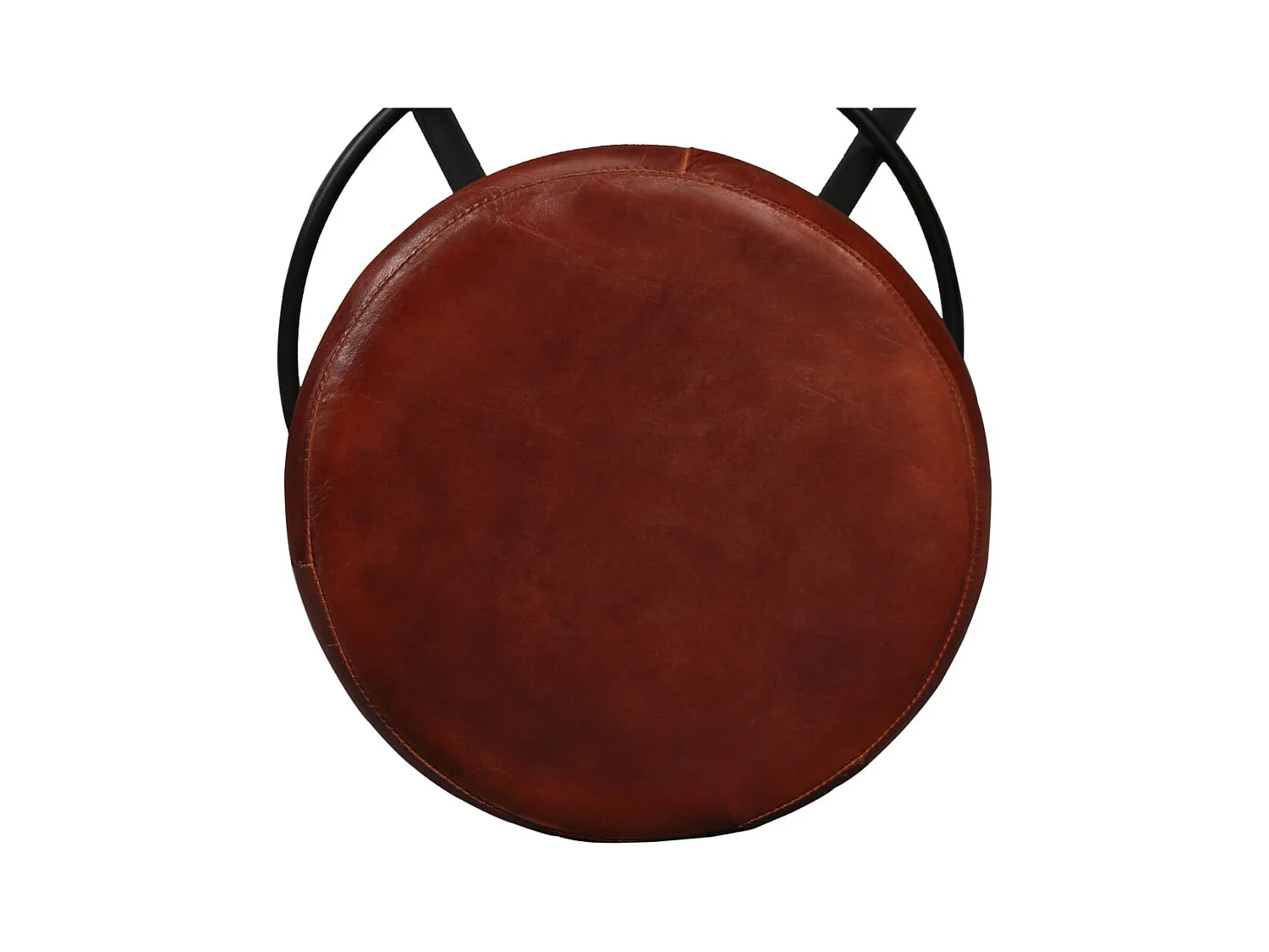 Set di 4 sgabelli da bar in vera pelle