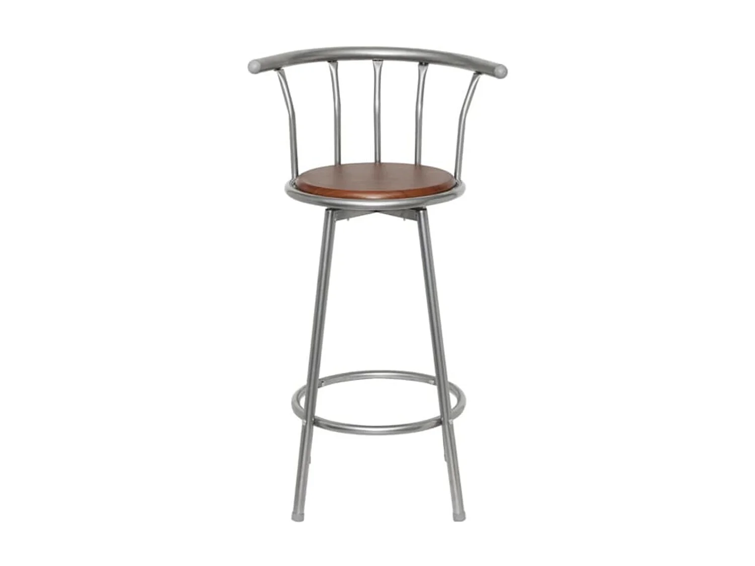 Tabourets de bar lot de 2 marron acier