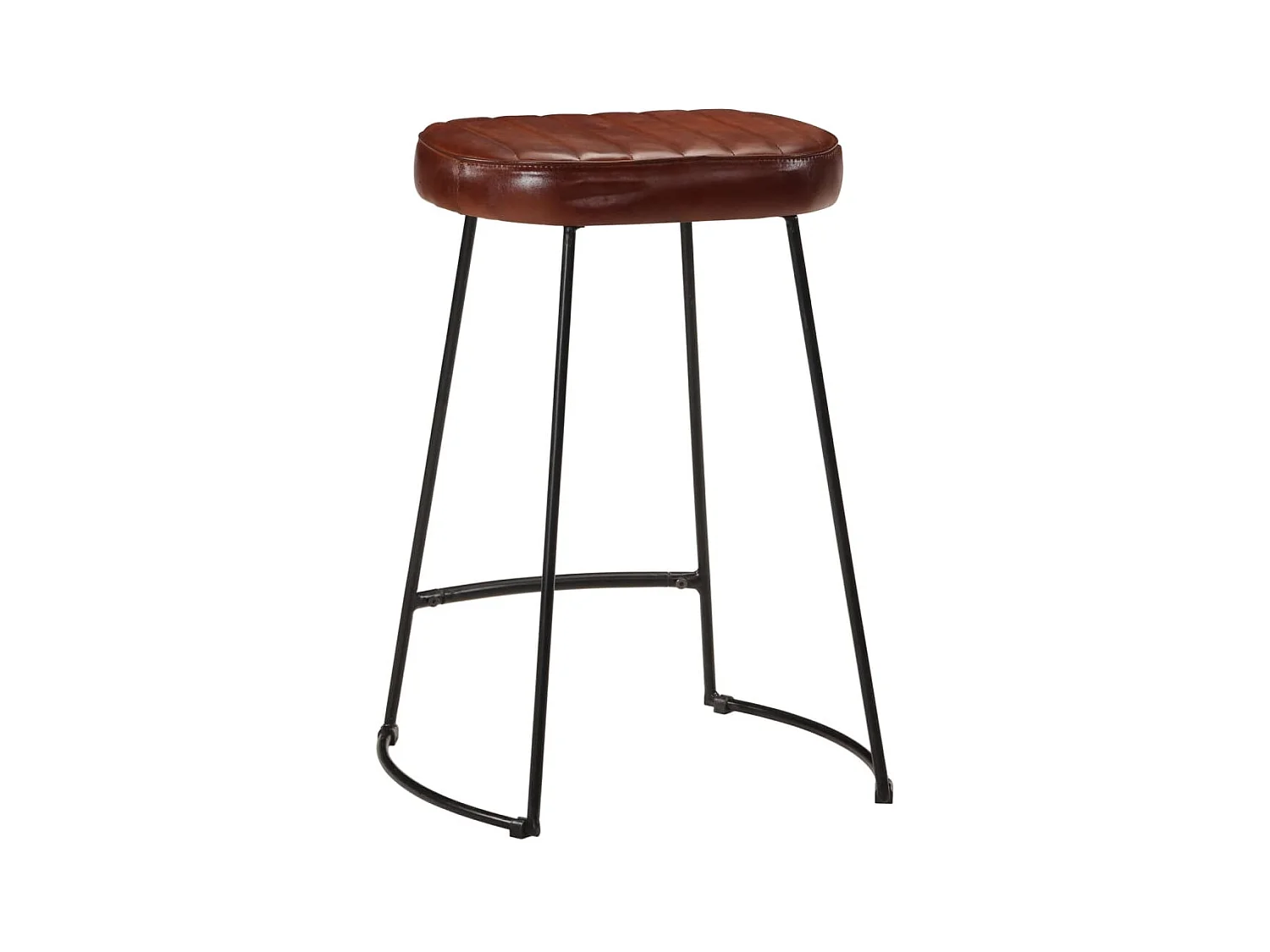 Set di 2 sgabelli da bar marrone scuro 41x29x62 cm