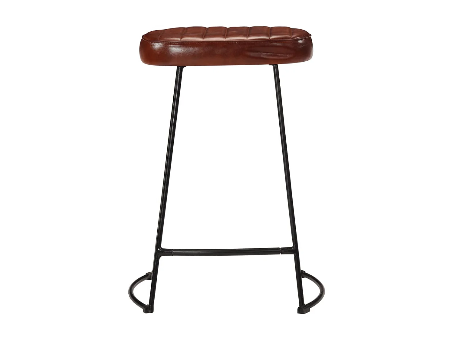 Set di 2 sgabelli da bar marrone scuro 41x29x62 cm