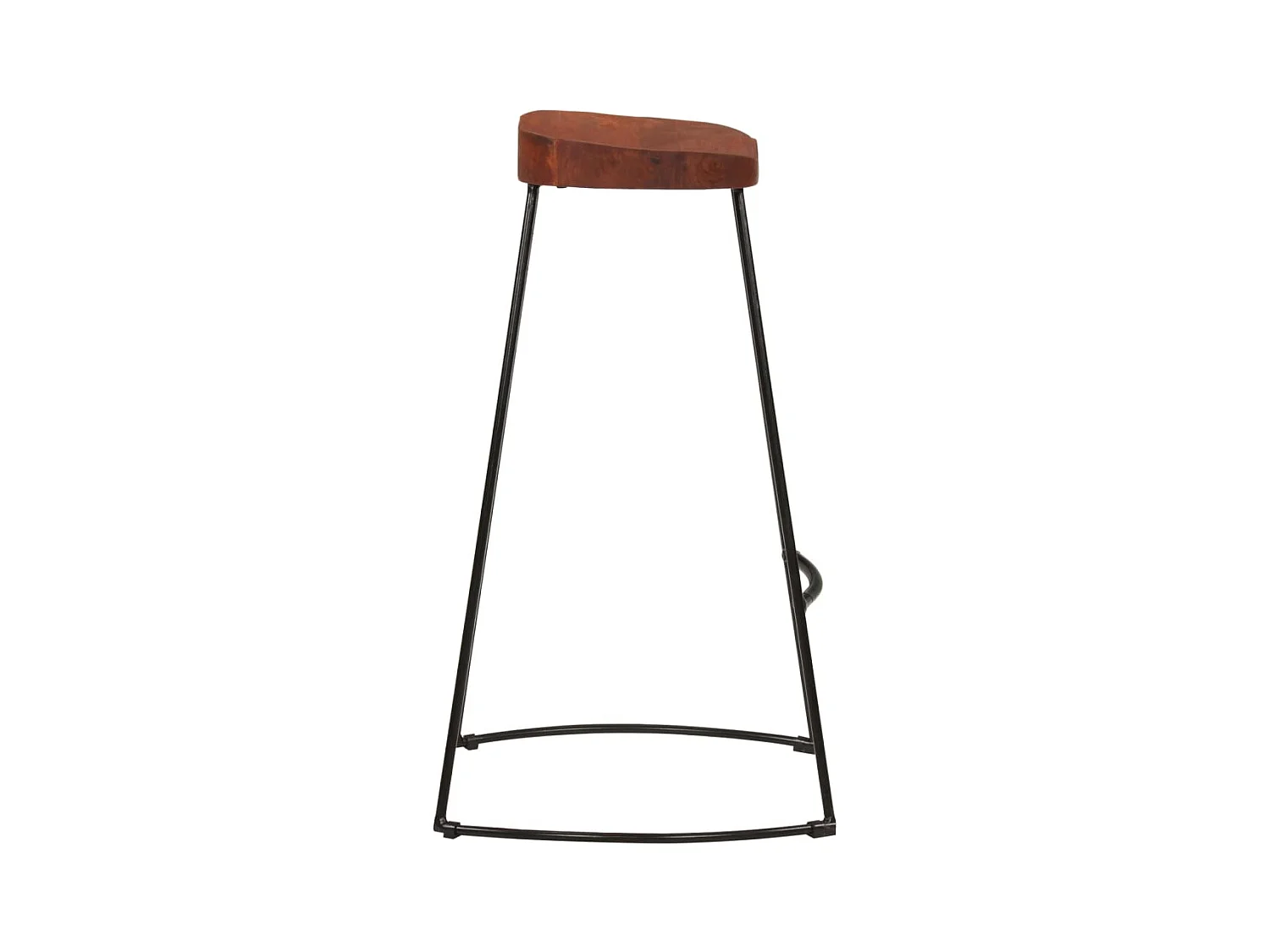 Set di 2 sgabelli da bar Gavin 50x40x78cm in legno massello di mango