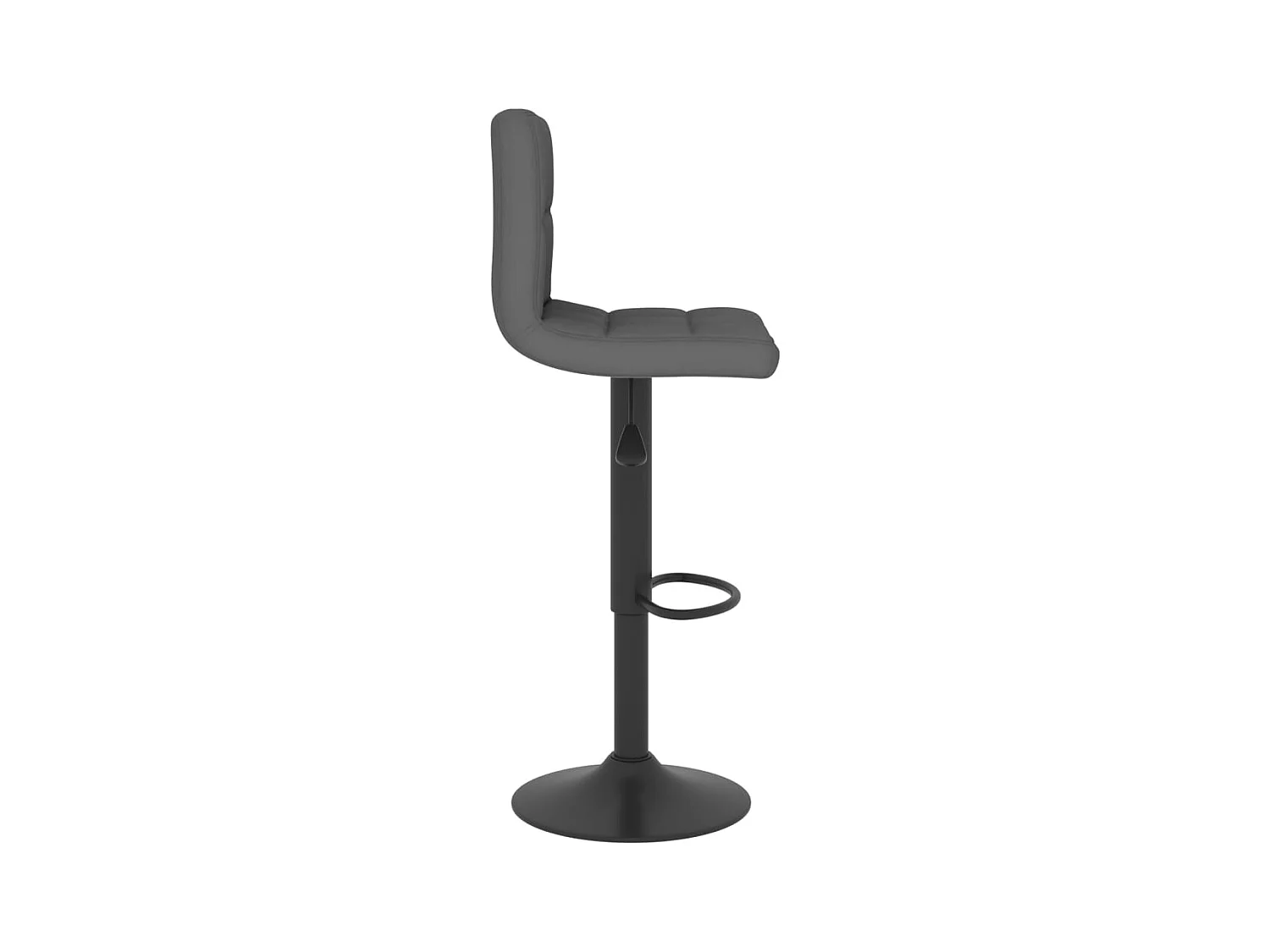 Tabouret de bar Gris foncé Tissu