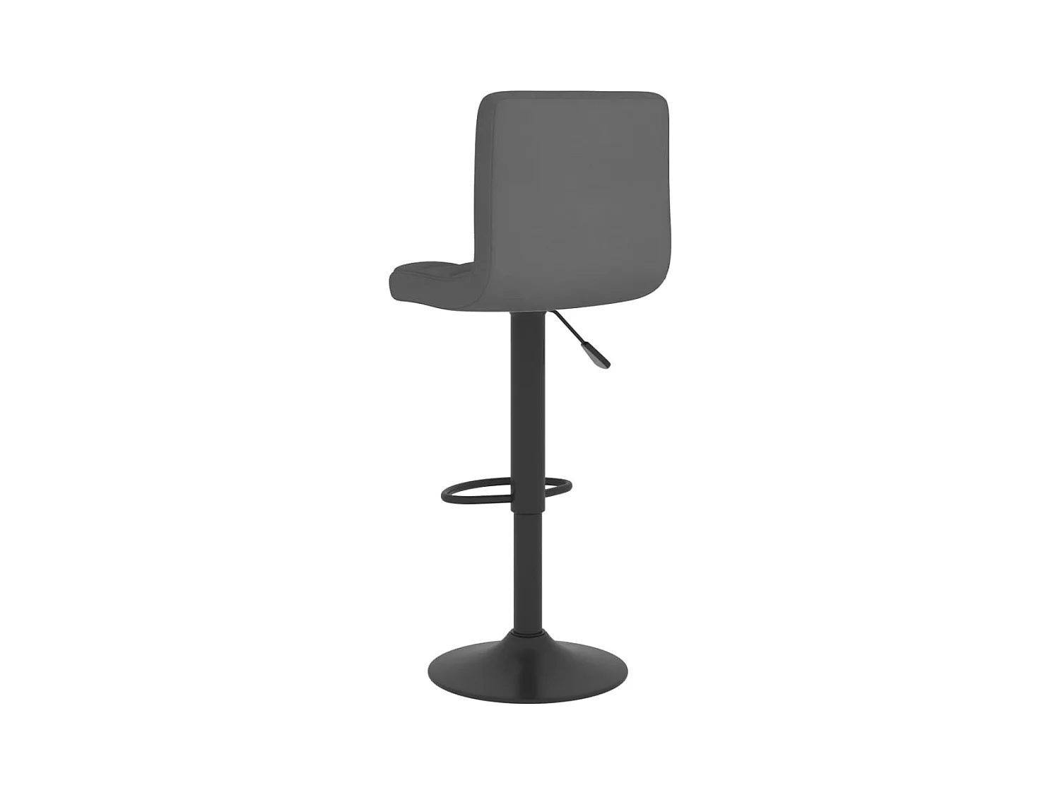 Tabouret de bar Gris foncé Tissu