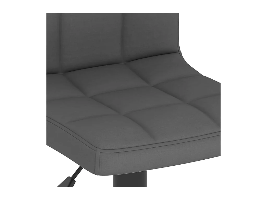 Tabouret de bar Gris foncé Tissu