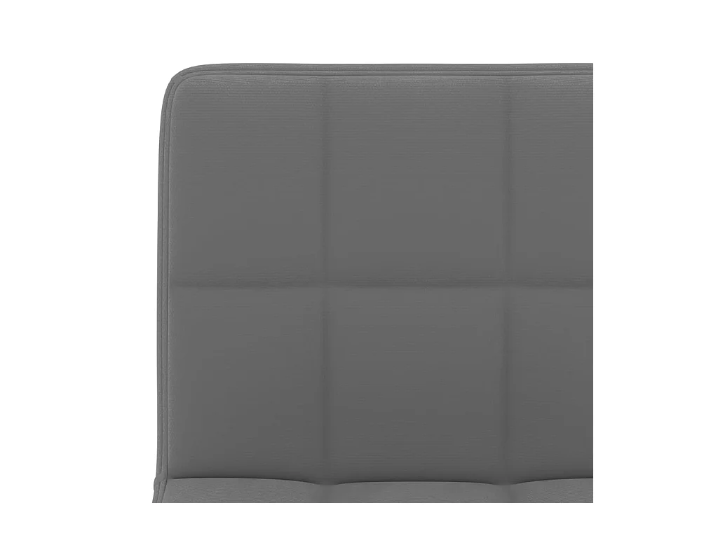 Tabourets de bar lot de 2 gris foncé velours