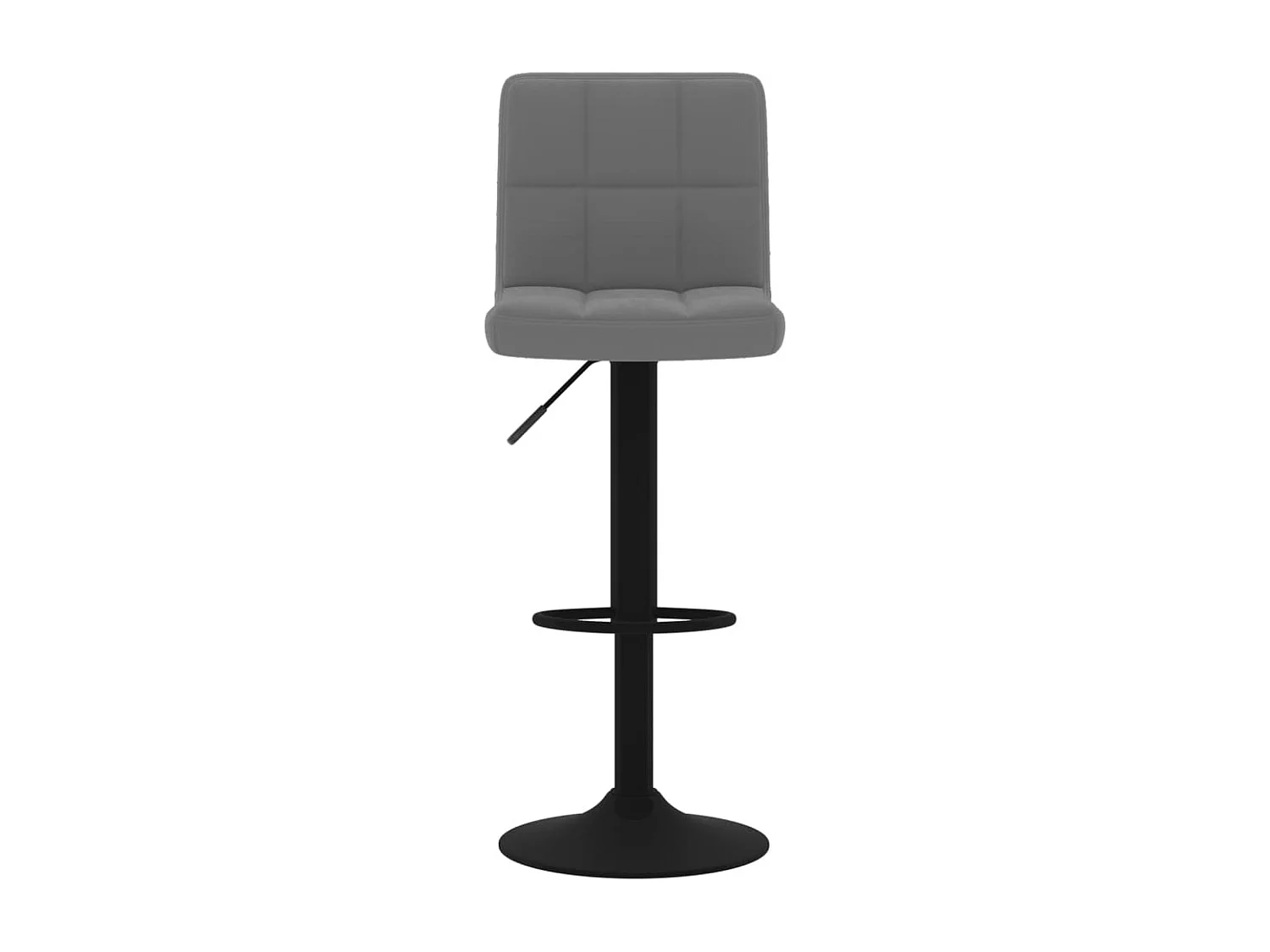 Tabourets de bar lot de 2 gris foncé velours