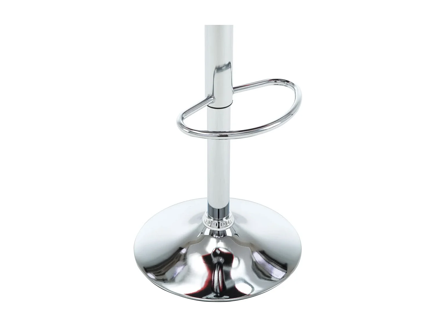 Set di 2 sgabelli da bar in similpelle grigia