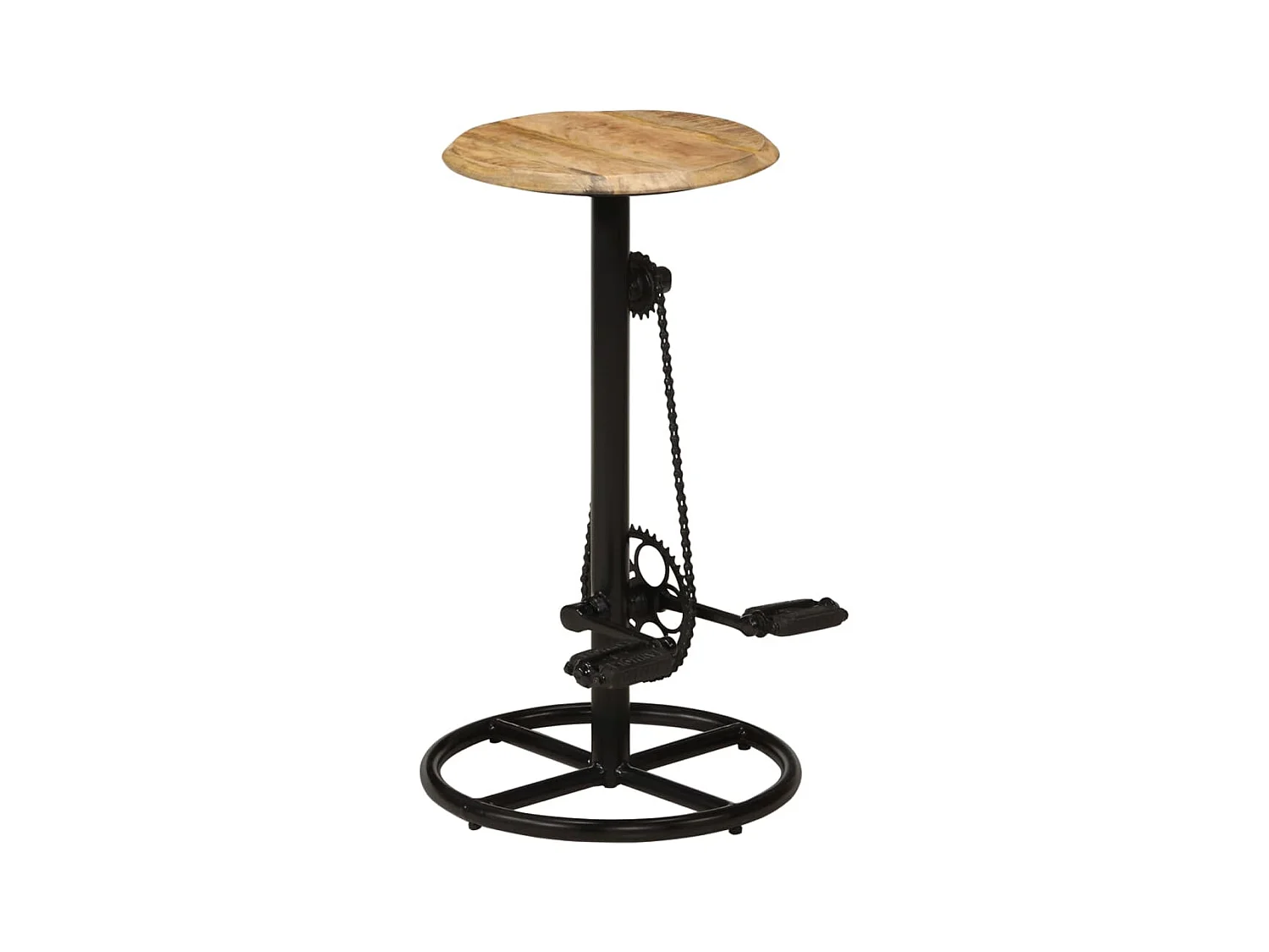 Set di 2 sedie da bar in legno massello di mango