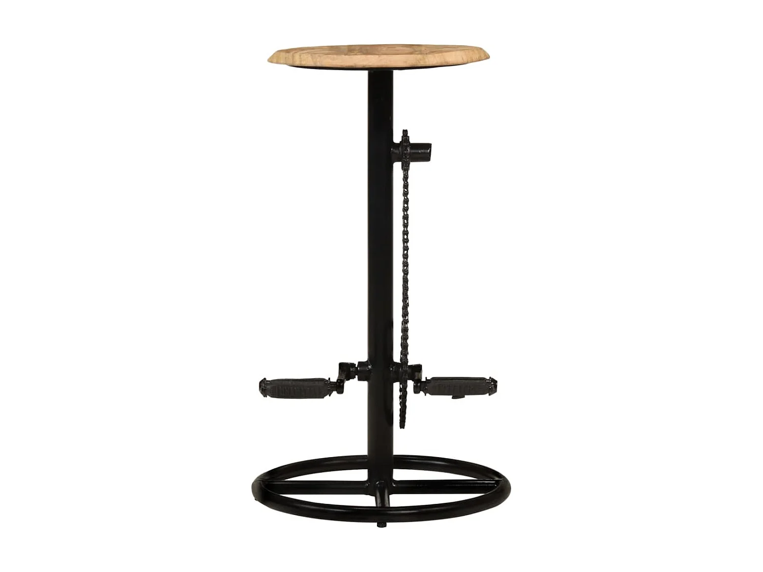 Chaises de bar lot de 2 bois de manguier solide