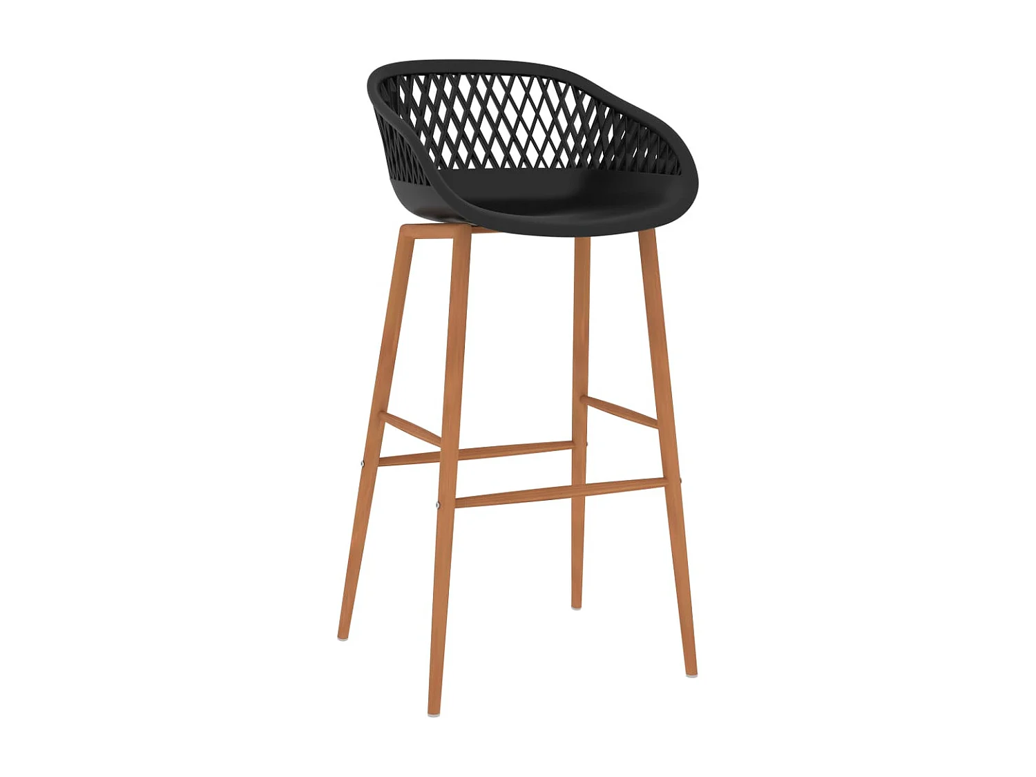 Chaises de bar lot de 2 noir
